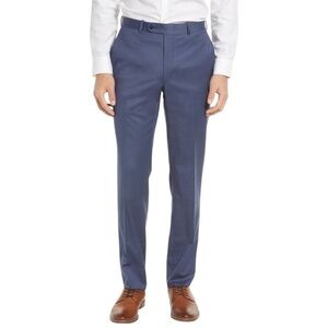 NWT PETER MILLAR Harker Flat Front Solid Stretch Wool Dress Pants. 44R